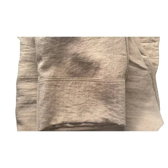 2/$30 ZARA Womens M-L Wrap Blouse Taupe Brown Viscose Blend - Picture 13 of 15